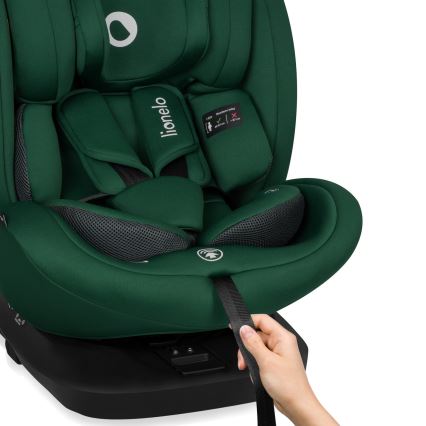 Lionelo - Drehbare Kindersitz mit Basis BASTIAAN i-Size 40-150 cm Green Forest