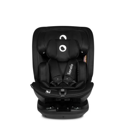Lionelo - Drehbarer Autokindersitz BASTIAAN i-Size 40-150 cm mit Basis, Black Carbon