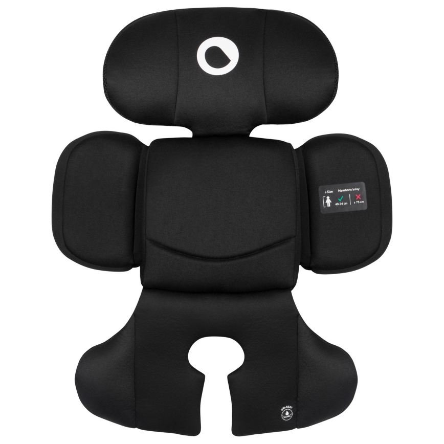 Lionelo - Drehbarer Autokindersitz BASTIAAN i-Size 40-150 cm mit Basis, Black Carbon