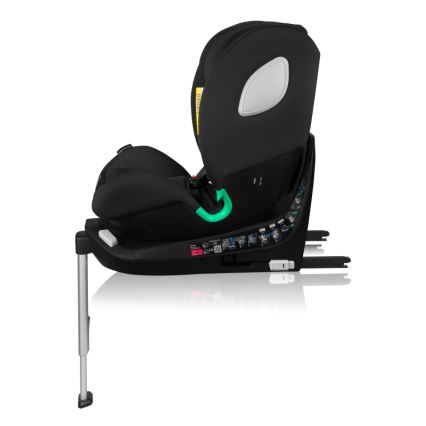 Lionelo - Autokindersitz mit drehbarer Basis BRAAM AIR i-Size 40-150 cm Carbon-Schwarz