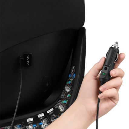 Lionelo - Autokindersitz mit drehbarer Basis BRAAM AIR i-Size 40-150 cm Carbon-Schwarz