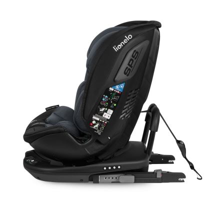 Lionelo - Drehbarer Autokindersitz mit Basis BASTIAAN i-Size 40-150 cm Grey Stone