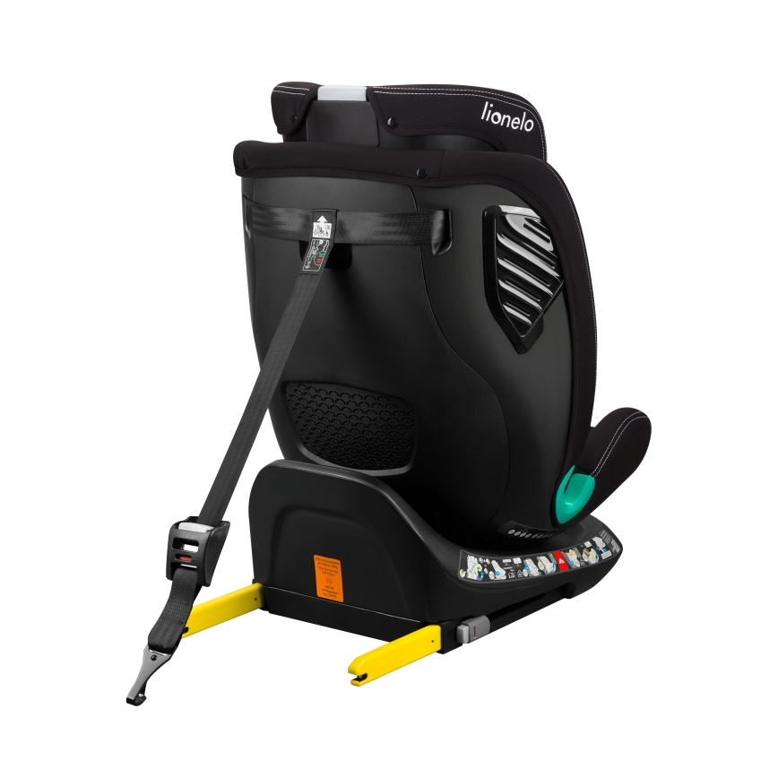 Lionelo - Drehbarer Kindersitz mit Basis BASTIAAN ONE i-Size 40-150 cm Schwarz-Carbon