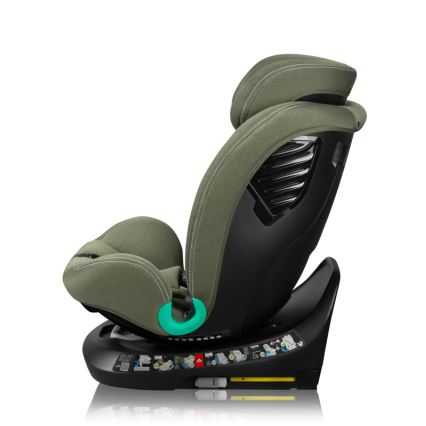 Lionelo - Drehbarer Autokindersitz mit Basis BASTIAAN ONE i-Size 40-150 cm Olivgrün