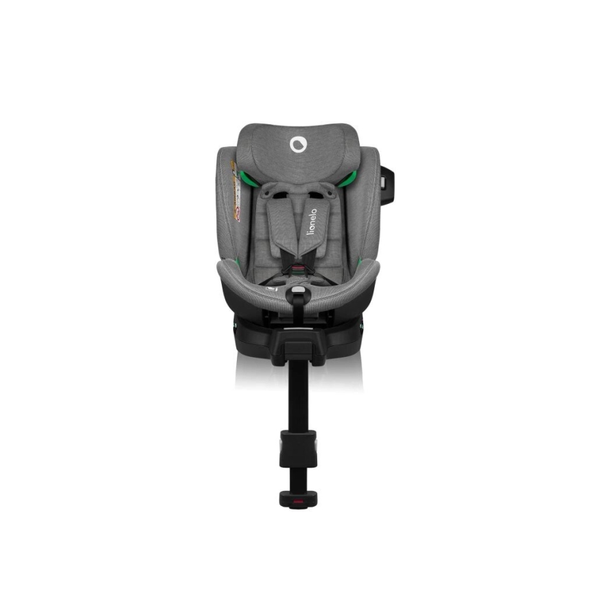 Lionelo - Drehbarer Autokindersitz mit Basis HARMONY i-Size 40-150 cm schwarz/grau