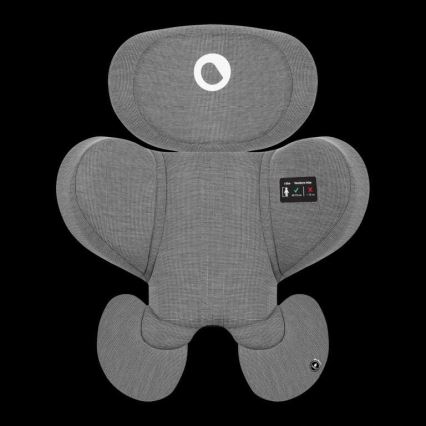 Lionelo - Drehbarer Autokindersitz mit Basis HARMONY i-Size 40-150 cm schwarz/grau