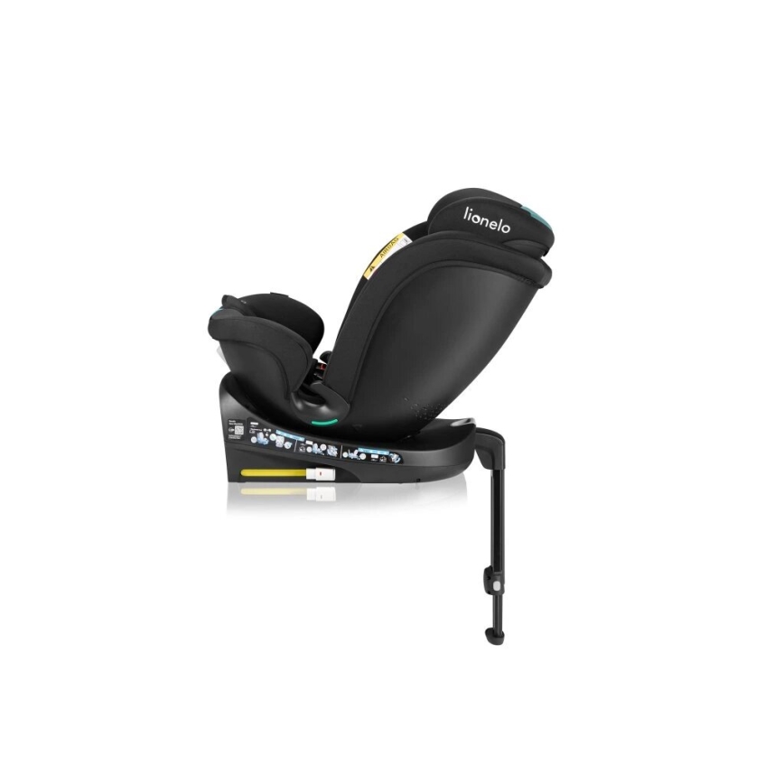 Lionelo - Drehbarer Autokindersitz NAVY i-Size 40-150 cm schwarz/türkis