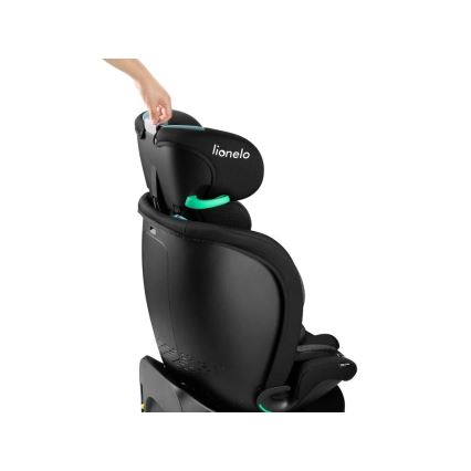 Lionelo - Drehbarer Autokindersitz NAVY i-Size 40-150 cm schwarz/türkis