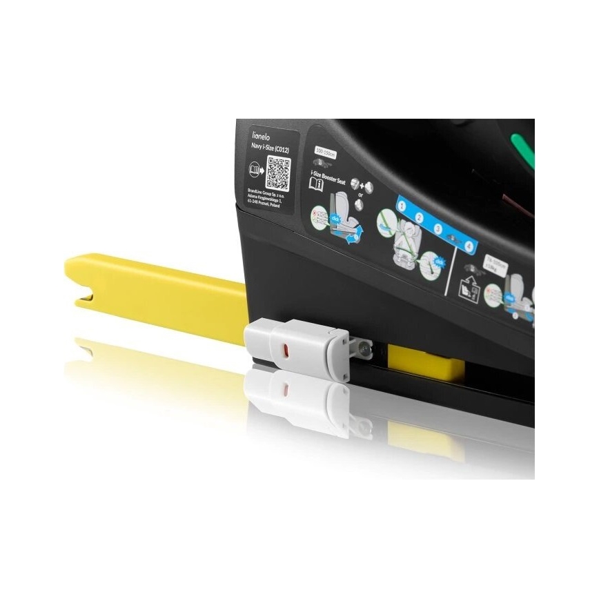 Lionelo - Drehbarer Autokindersitz NAVY i-Size 40-150 cm schwarz/türkis