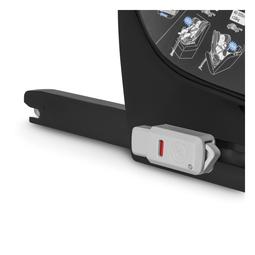 Lionelo - Drehbarer Kindersitz BRAAM mit Basis, i-Size 40-150 cm, Grey Stone