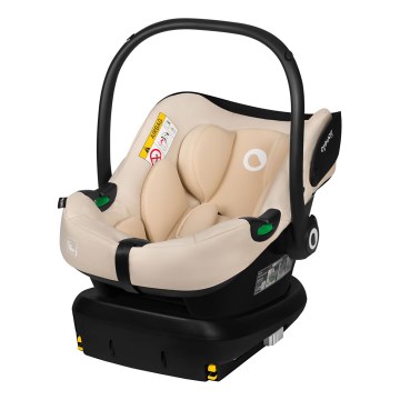 Lionelo - Drehbarer Kindersitz mit Basis ASTRID SET i-Size 40-87 cm Beige Sand