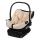 Lionelo - Drehbarer Kindersitz mit Basis ASTRID SET i-Size 40-87 cm Beige Sand