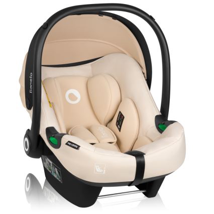 Lionelo - Drehbarer Kindersitz mit Basis ASTRID SET i-Size 40-87 cm Beige Sand