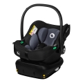 Lionelo - Drehbarer Kindersitz mit Basis ASTRID SET i-Size 40-87 cm Schwarz/Grau