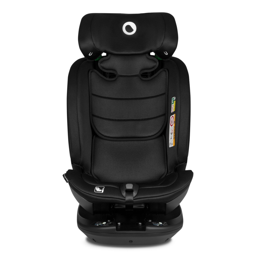 Lionelo - Drehbarer Kindersitz mit Basis BASTIAAN i-Size 40-150 cm Schwarz Carbon