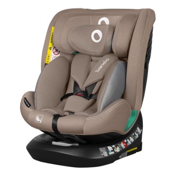 Lionelo - Drehbarer Kindersitz mit Basis BASTIAAN ONE i-Size 40-150 cm Sandbeige