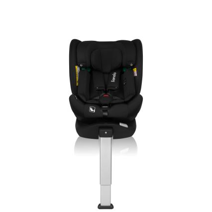 Lionelo - Drehbarer Kindersitz mit Basis BRAAM AIR i-Size 40-150 cm Schwarz Carbon