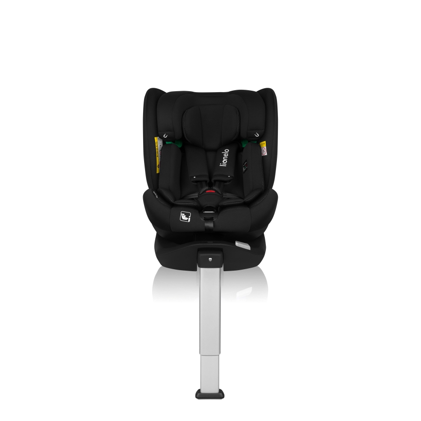 Lionelo - Drehbarer Kindersitz mit Basis BRAAM AIR i-Size 40-150 cm Schwarz Carbon
