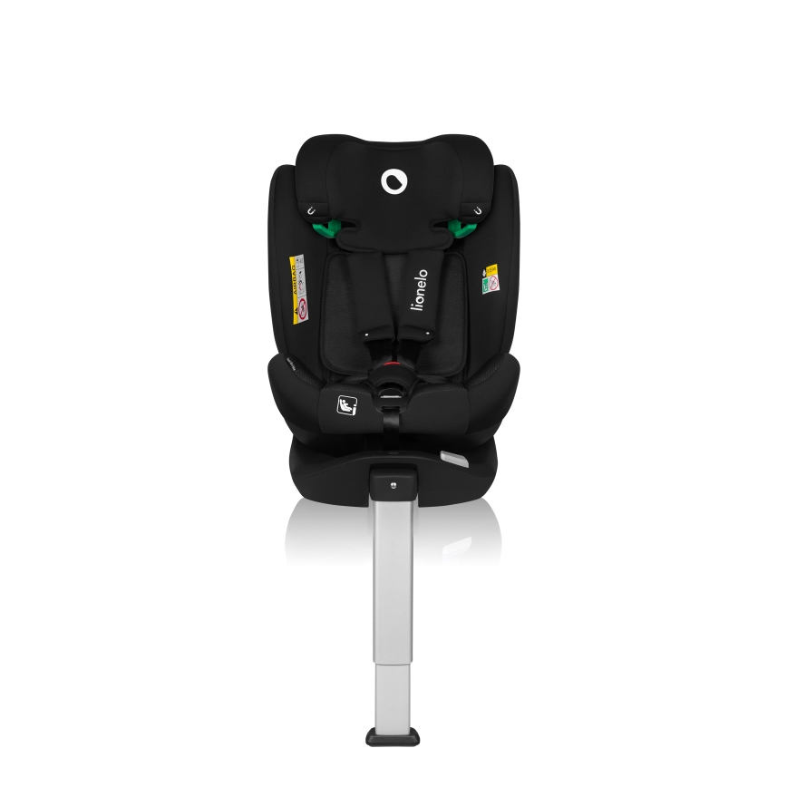 Lionelo - Drehbarer Kindersitz mit Basis BRAAM AIR i-Size 40-150 cm Schwarz Carbon