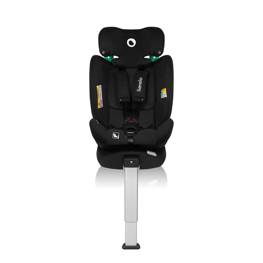 Lionelo - Drehbarer Kindersitz mit Basis BRAAM AIR i-Size 40-150 cm Schwarz Carbon