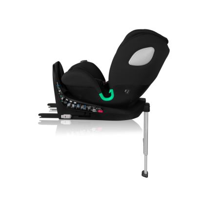 Lionelo - Drehbarer Kindersitz mit Basis BRAAM AIR i-Size 40-150 cm Schwarz Carbon