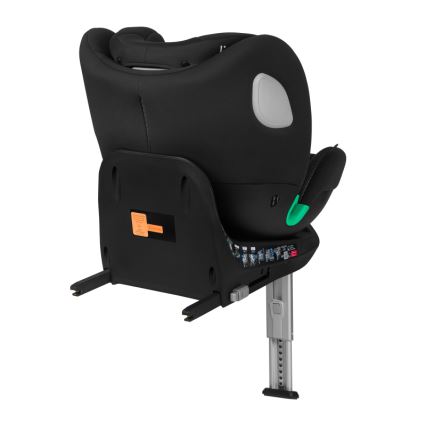 Lionelo - Drehbarer Kindersitz mit Basis BRAAM AIR i-Size 40-150 cm Schwarz Carbon