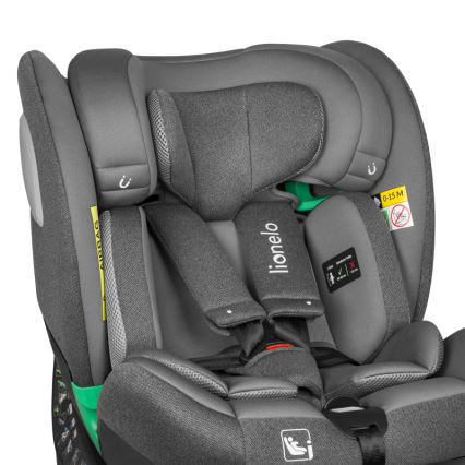 Lionelo - Drehbarer Kindersitz mit Basis BRAAM i-Size 40–150 cm Grey Stone