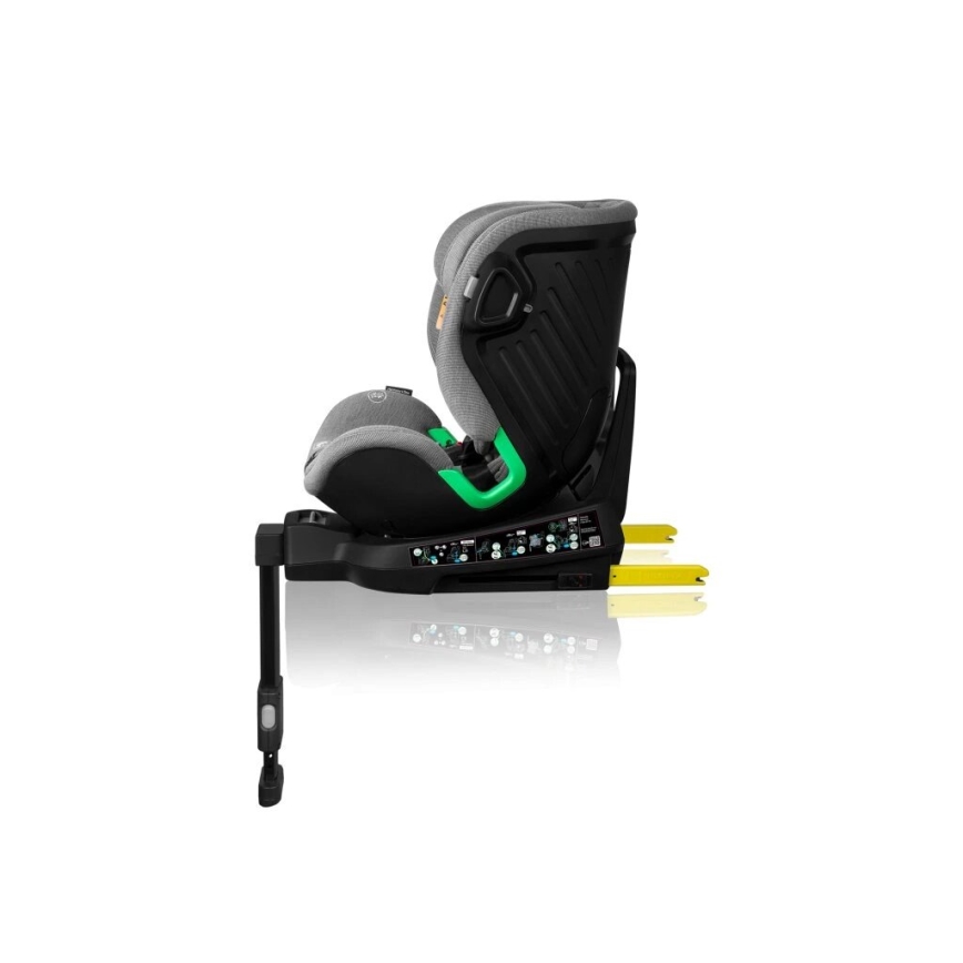 Lionelo - Drehbarer Kindersitz mit Basis HARMONY i-Size 40-150 cm, grau