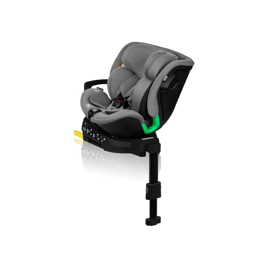 Lionelo - Drehbarer Kindersitz mit Basis HARMONY i-Size 40-150 cm, grau
