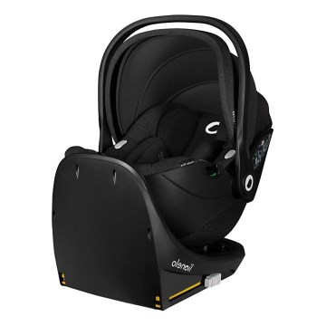 Lionelo - Drehbarer Kindersitz mit Basis MOXIE SET i-Size 40-87 cm Black Carbon
