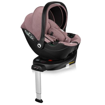 Lionelo - Drehbarer Kindersitz mit Basis MOXIE SET i-Size 40-87 cm Pink Mauve