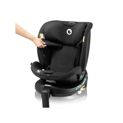 Lionelo - Drehbarer Kindersitz mit Basis NAVY, i-Size 40–150 cm, schwarz