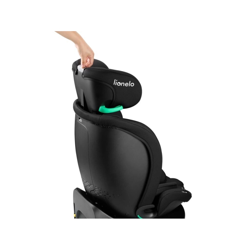 Lionelo - Drehbarer Kindersitz mit Basis NAVY, i-Size 40–150 cm, schwarz