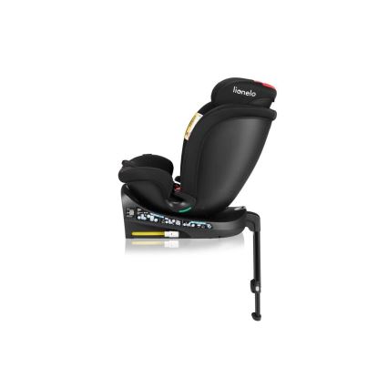 Lionelo - Drehbarer Kindersitz mit Basis NAVY i-Size 40-150 cm Schwarz/Rot