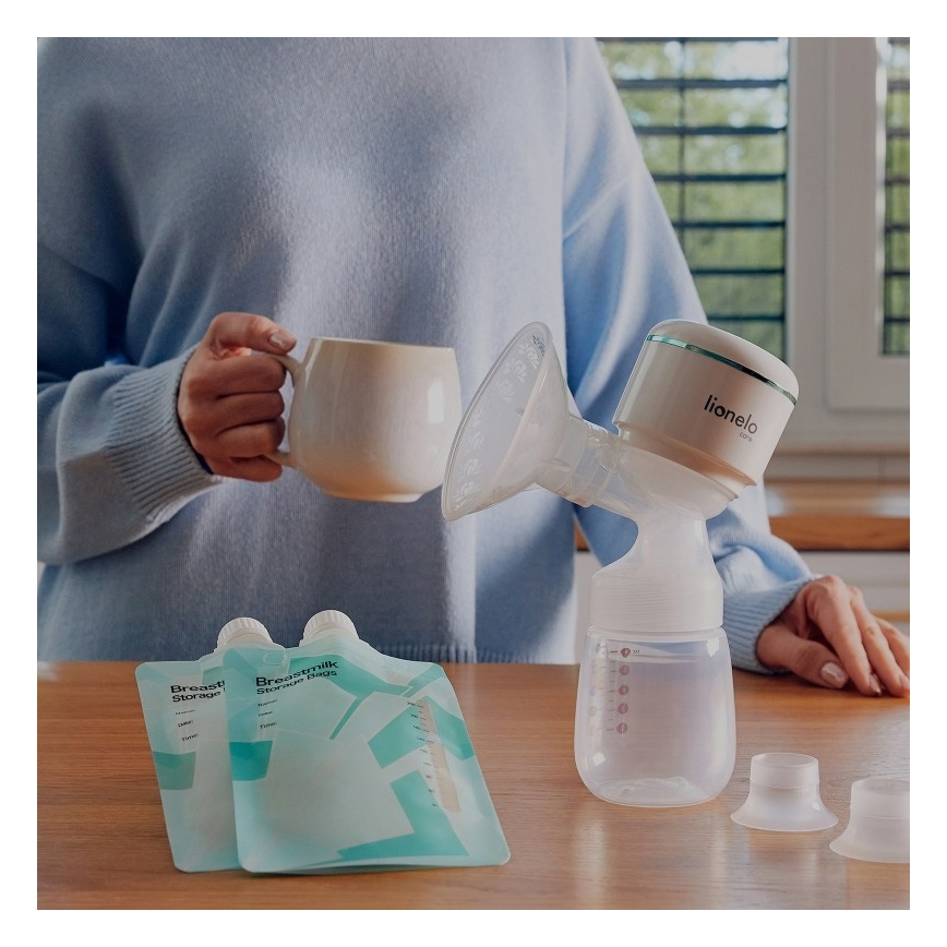 Lionelo - Elektrische wiederaufladbare Brustmilchpumpe FIDI PLUS 5V 1200 mAh 180 ml