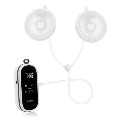 Lionelo - Elektrische, wiederaufladbare Doppel-Milchpumpe für Muttermilch TWEE FREE 5V 1500 mAh 150 ml