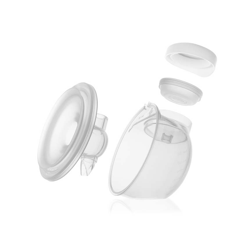 Lionelo - Elektrische, wiederaufladbare Doppel-Milchpumpe für Muttermilch TWEE FREE 5V 1500 mAh 150 ml