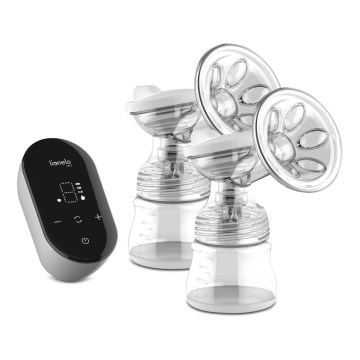Lionelo - Elektrische, wiederaufladbare Doppel-Milchpumpe für Muttermilch TWEE GO 5V 1100 mAh 150 ml