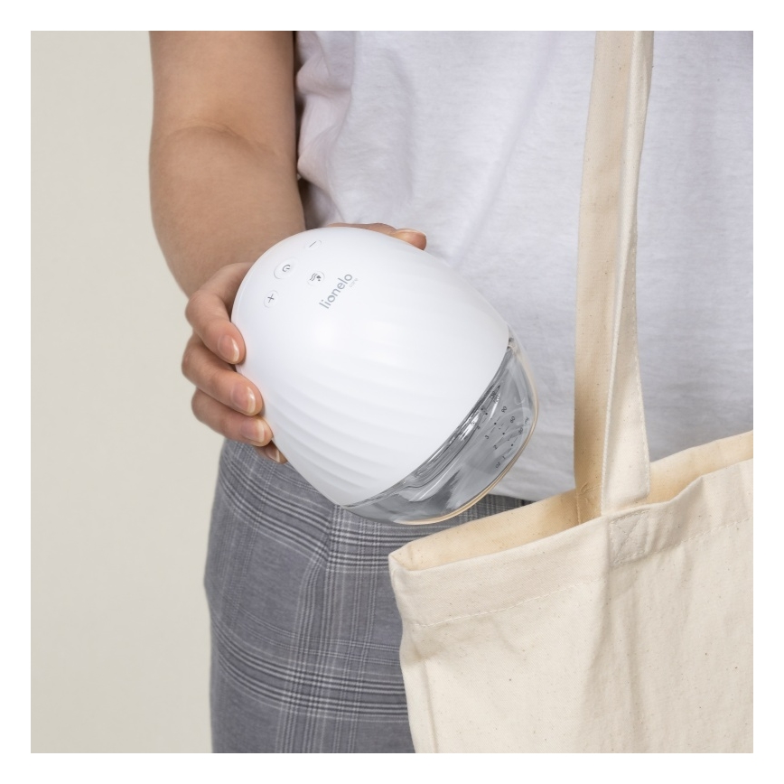 Lionelo - Elektrische wiederaufladbare Muttermilchpumpe FIDI FREE 5V 1300 mAh 180 ml