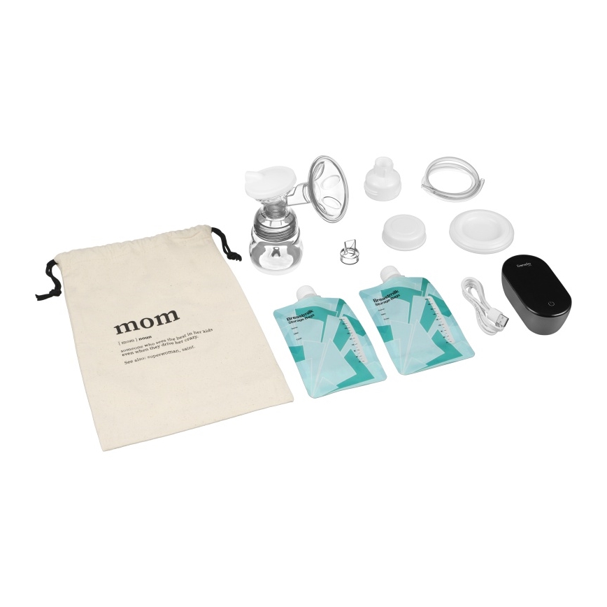 Lionelo - Elektrische wiederaufladbare Muttermilchpumpe FIDI GO 5V 1200 mAh 150 ml
