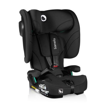 Lionelo - Faltbarer Kindersitz NELLY i-Size 76-150 cm Black Carbon