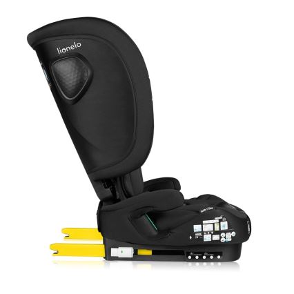 Lionelo - Faltbarer Kindersitz NELLY i-Size 76-150 cm Black Carbon