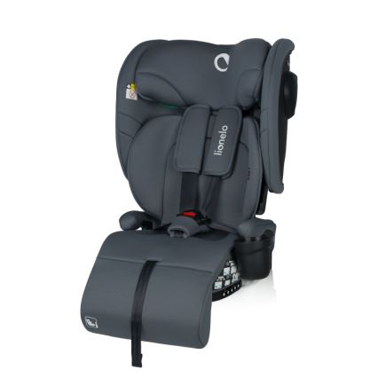 Lionelo - Faltbarer Kindersitz NELLY i-Size 76-150 cm Grau Graphit