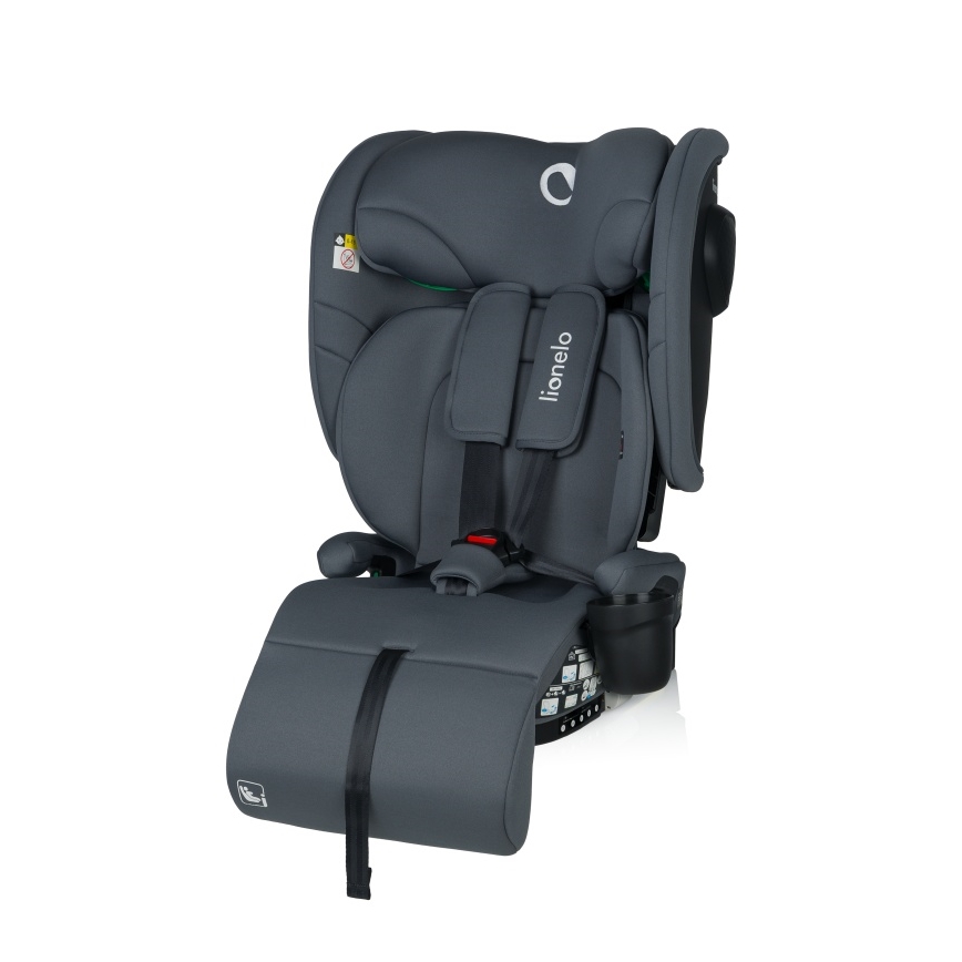 Lionelo - Faltbarer Kindersitz NELLY i-Size 76-150 cm Grau Graphit