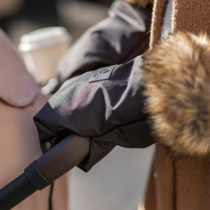 Lionelo - HANDMUFF Handwärmer für Kinderwagen, Schwarz