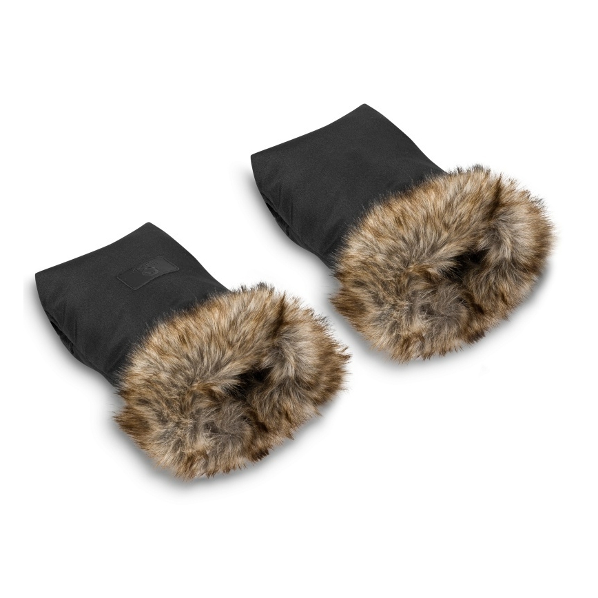 Lionelo - HANDMUFF Handwärmer für Kinderwagen, Schwarz