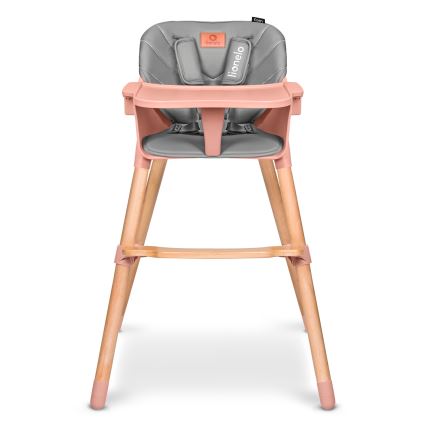 Lionelo - Hochstuhl 2in1 KOEN Pink Rose
