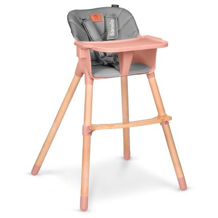 Lionelo - Hochstuhl 2in1 KOEN Pink Rose