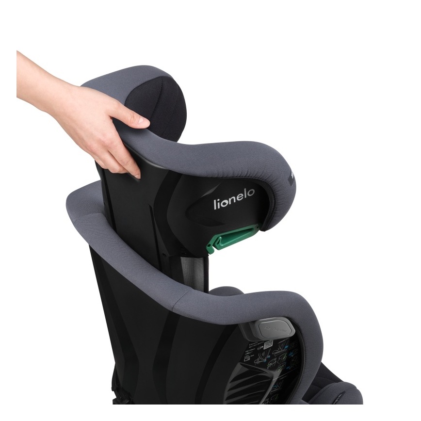 Lionelo - IGO i-Size Kindersitz 100-150 cm Grau Graphit