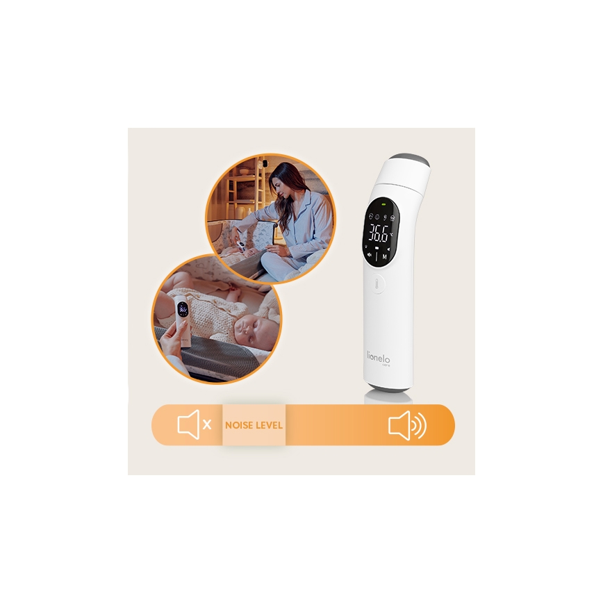 Lionelo - Infrarot-Fieberthermometer FEVERSCAN 2xAAA